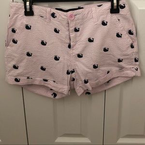 Pink Pinstriped Shorts